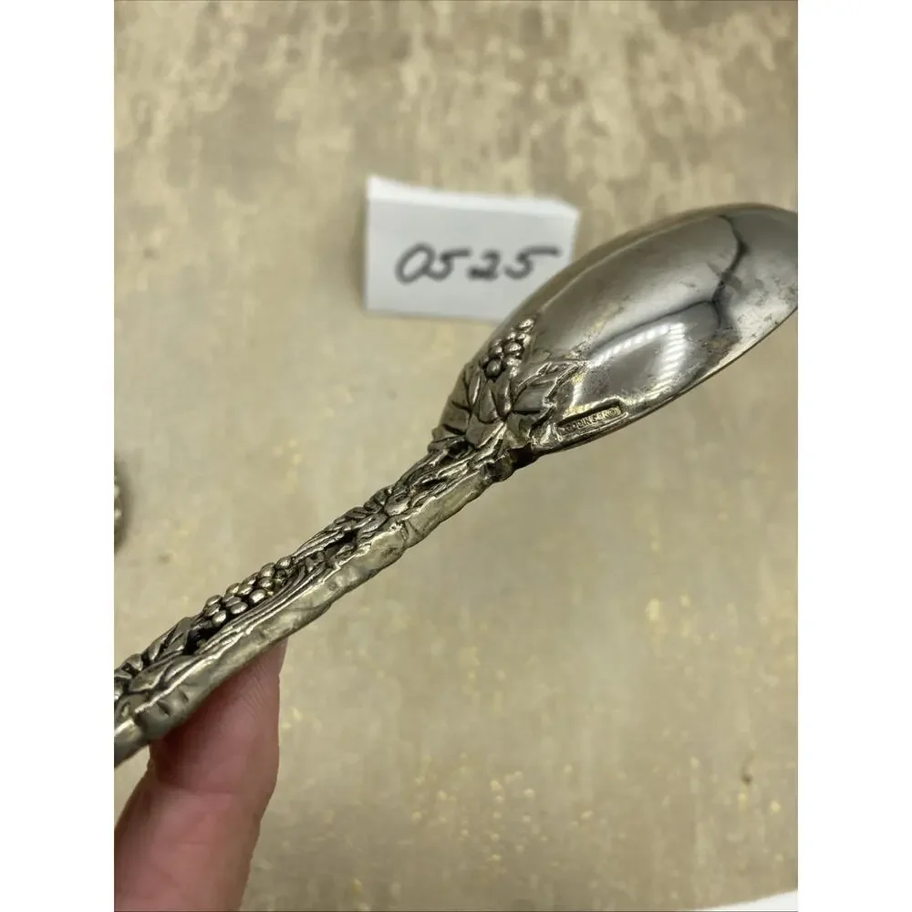 Godinger Made for Neiman Marcus, Grapevine Silver Plated 3 Piece Serving Set 9”